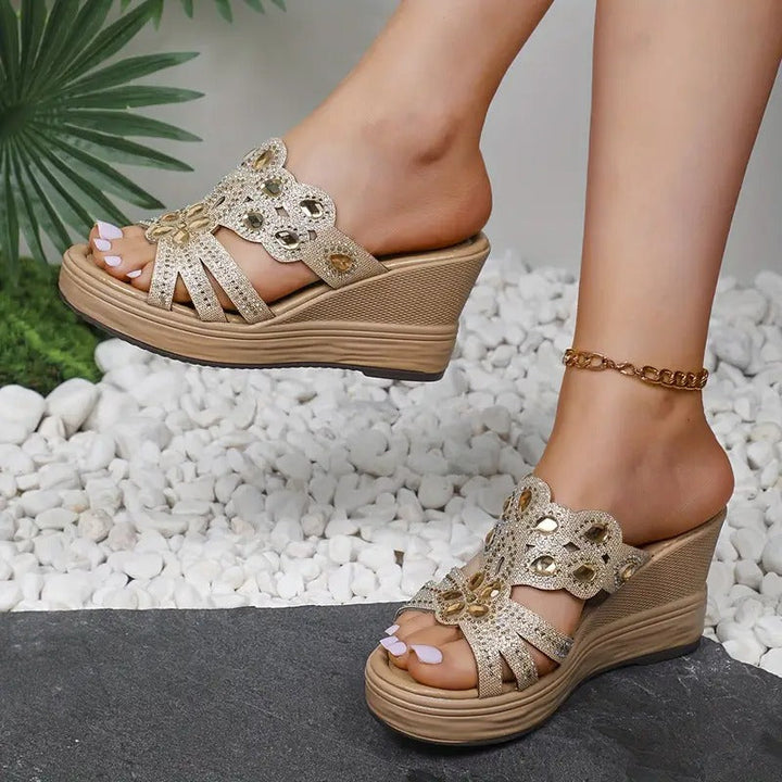 Lakeisha - Sandalen Mit Strassabsatz