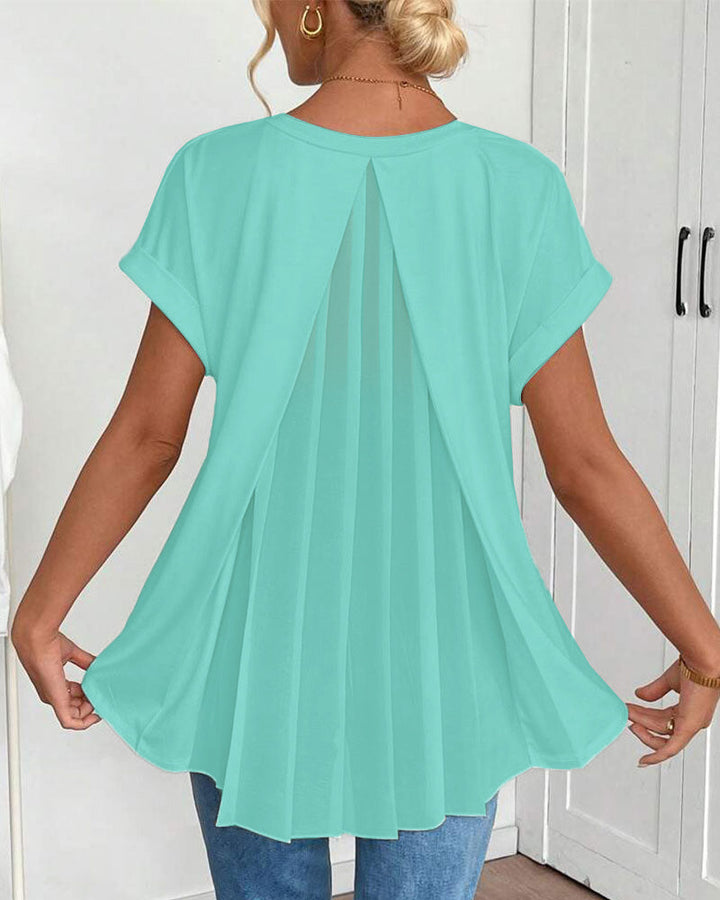 Liyanna – Patchwork T-Hemd Mit Kurzen Ärmeln