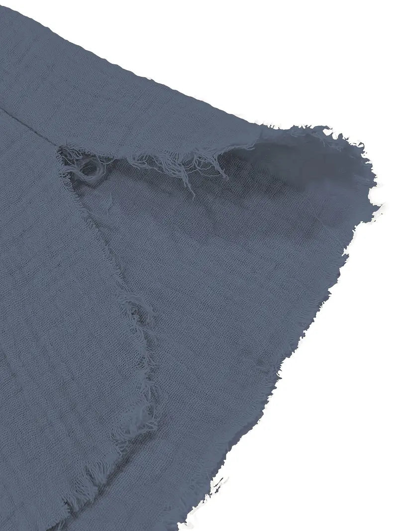 Demetrio – Bequemes Freizeit Hemd Mit Langen Ärmeln Und V-Ausschnitt