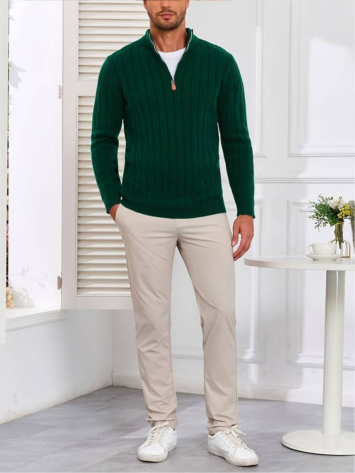 Yedidya - Lässiger Langarm Strick Pullover