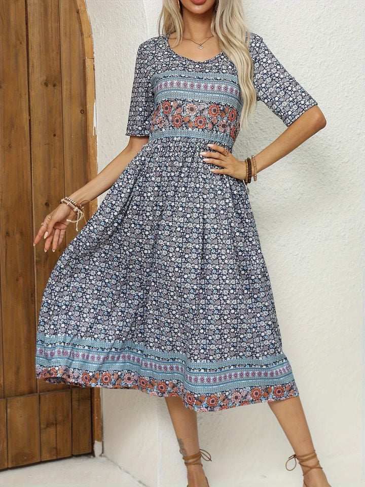 Jeeni – Kurzärmeliges Kleid Mit Blumenmuster