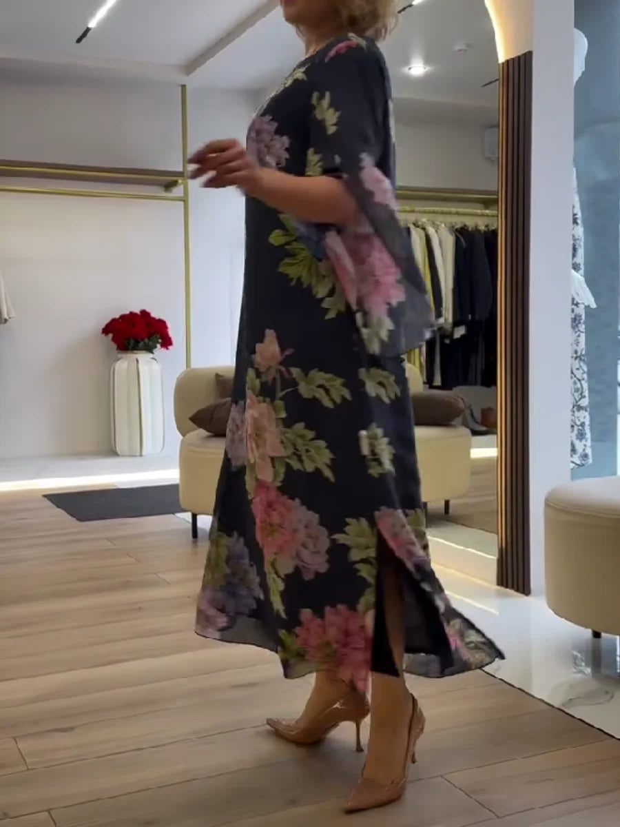 Yael – Maxikleid Mit Blumenmuster