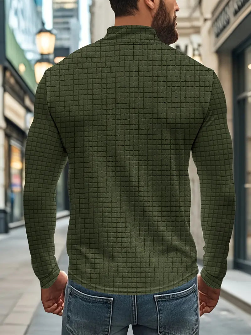 Jarryd – Langarm Sweatshirt Mit Halbem Reißverschluss