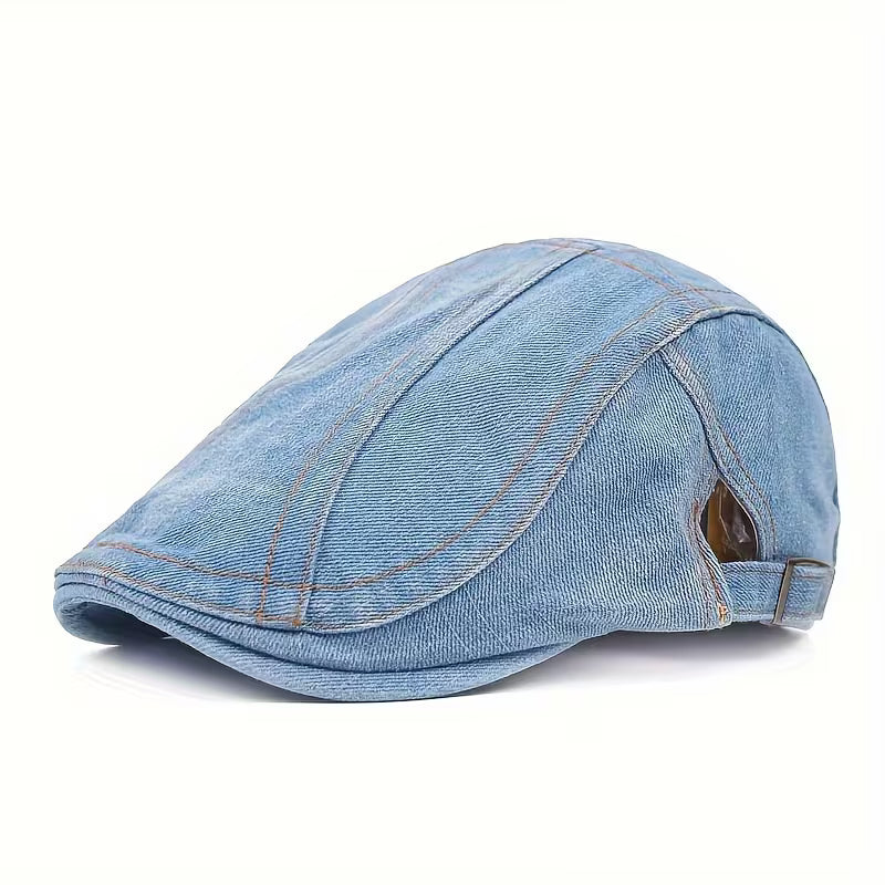 DenimCrown – Lässige Unisex Jeans-Baskenmütze