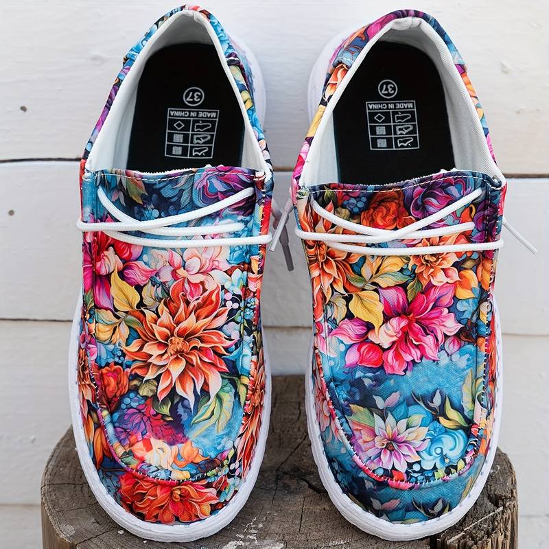 Meiriya - Lässige Sneakers Mit Großem Blumenmuster