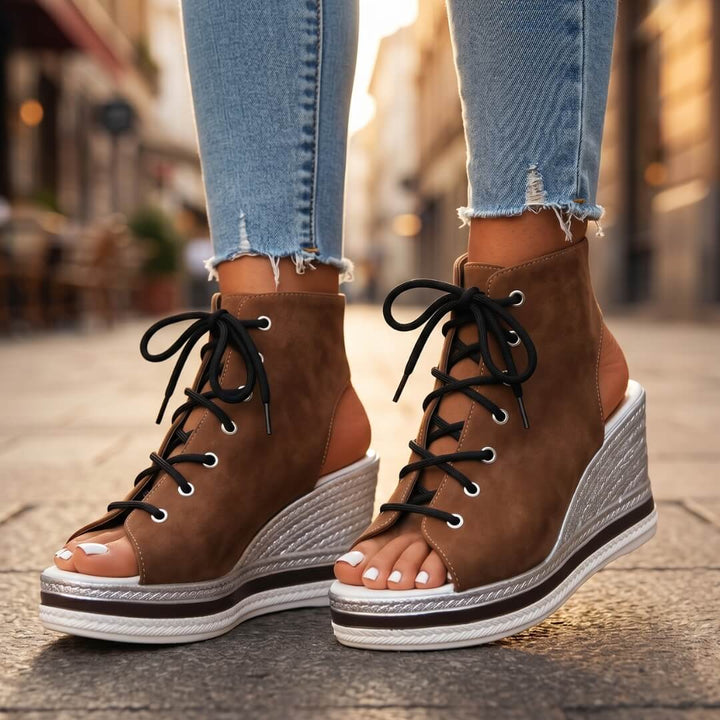 Kanya – Elegante Keilabsatzsandalen