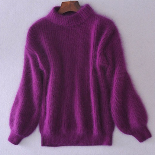 Kanita - Jahrgang-Strickpullover Aus Angora