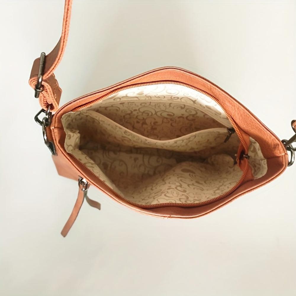 Liina – Vintage-Umhängetasche mit Schachbrettmuster