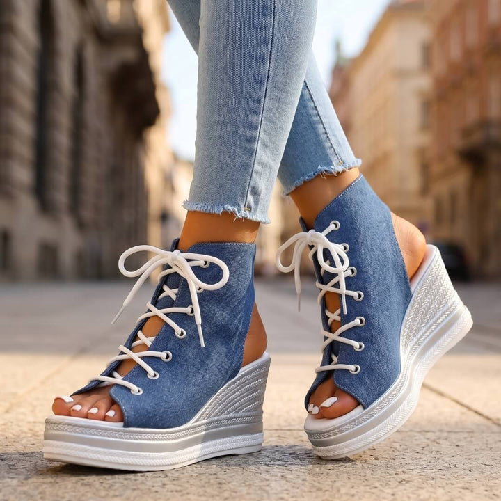 Kanya – Elegante Keilabsatzsandalen