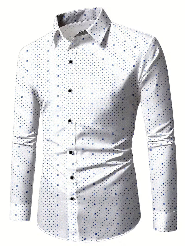 Spyros – Langarm Hemd Mit Knopfleiste