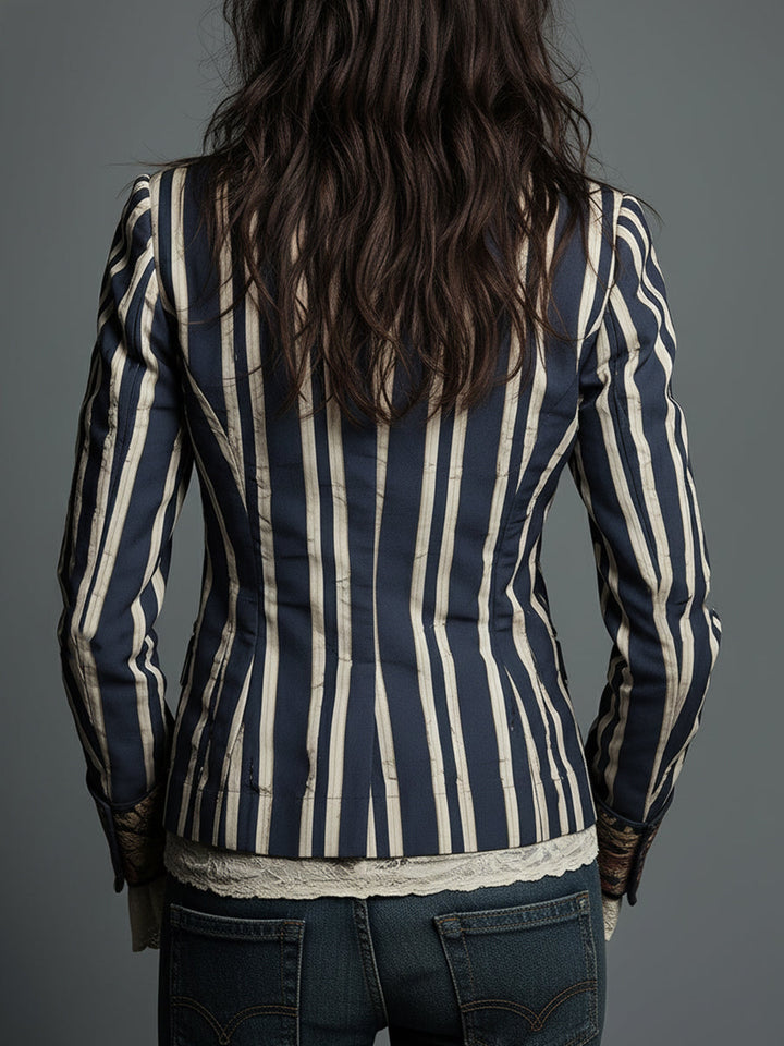 Shalisa – Blazer im Bohemian-Stil mit Streifen
