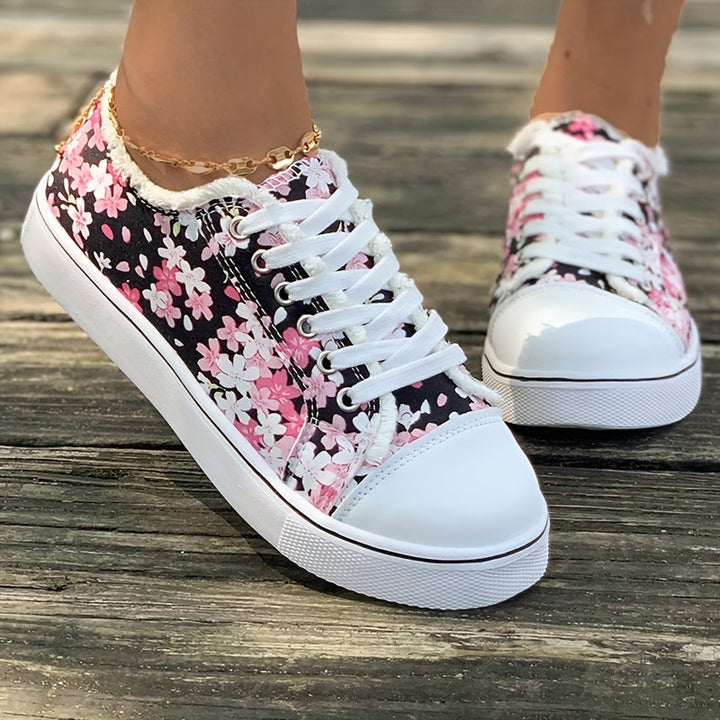 Bristy – Schnürschuhe Mit Blumenmuster