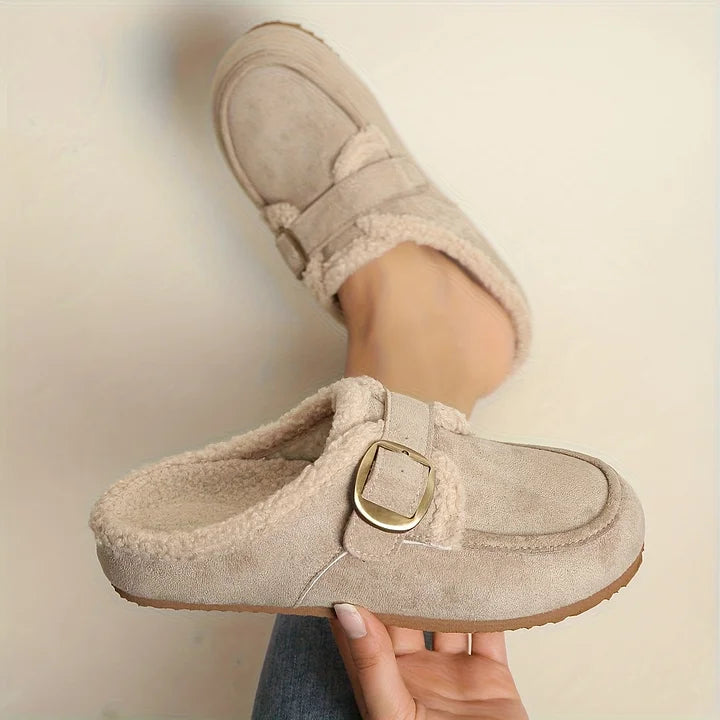 Tohara - Plüschgefütterte Pantoletten