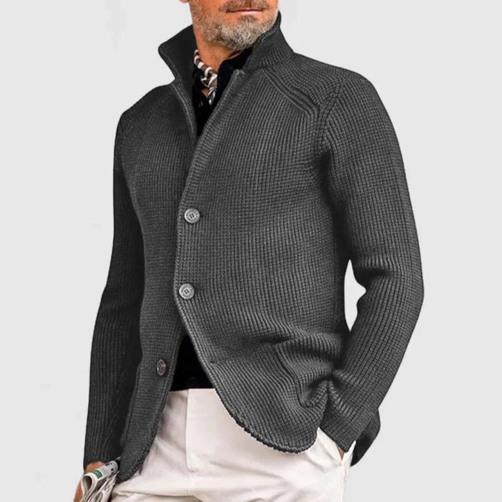 Maester – Eleganter Langarm Cardigan Mit Knöpfen