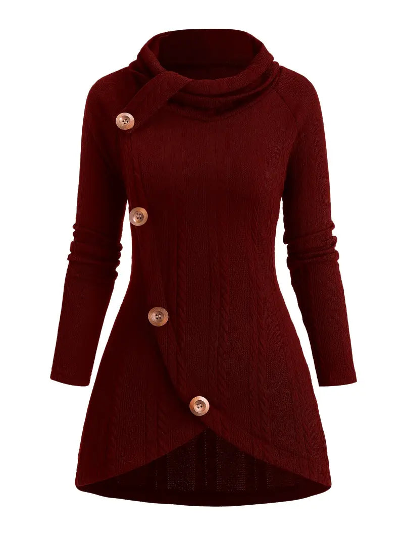 Masabata – Lässige Strickjacke Mit Knöpfen
