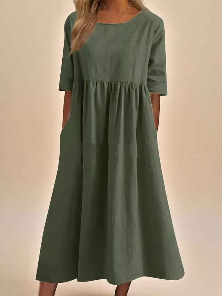 Cecilija - Atmungsaktives Baumwoll Kleid