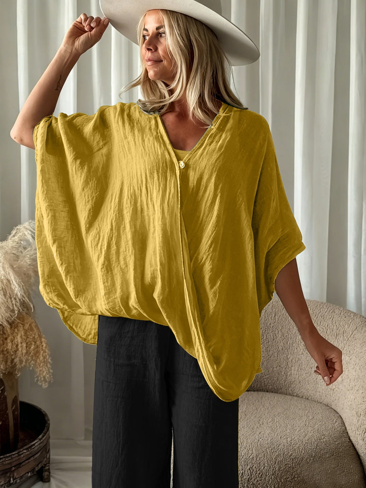 Winnie - Bluse Im Bohemian Stil Mit Weiten Ärmeln