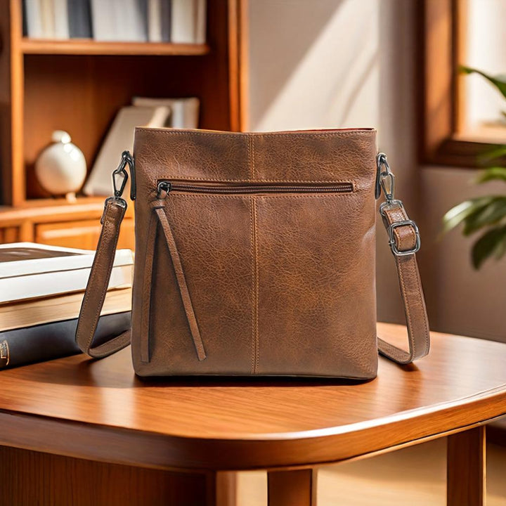 Liina – Vintage-Umhängetasche mit Schachbrettmuster