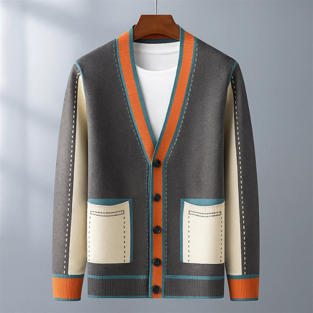Lajos – Strickjacke Aus Wolle Mit Taschen