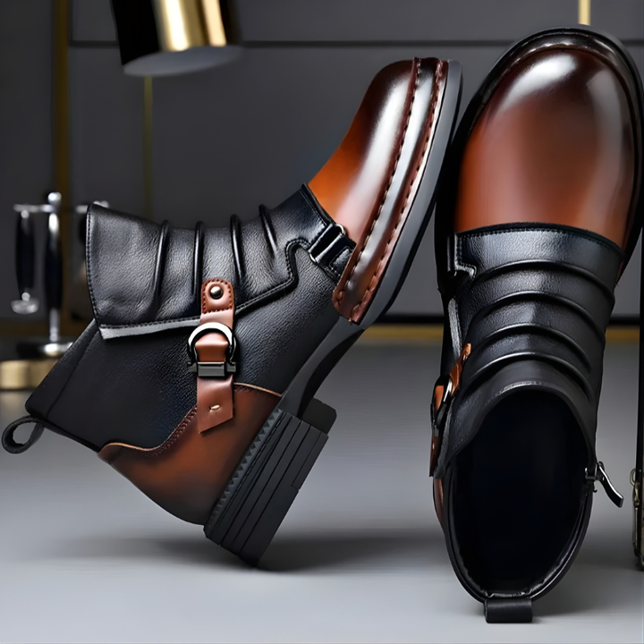 Zamran – Vintage Lederstiefeletten