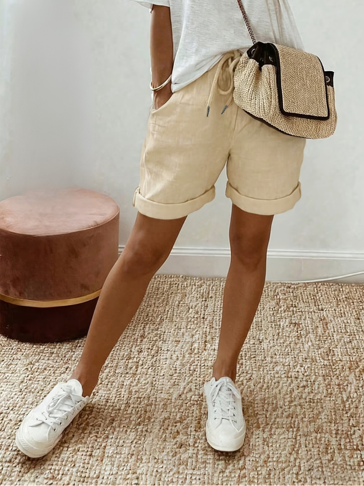 Keely - Bequeme Leinen Shorts