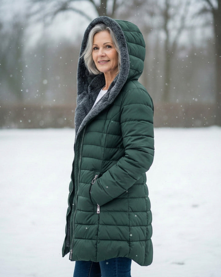 Oksiana – Fleece Gefütterter Puffer Mantel