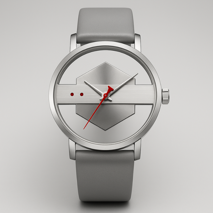 DialVorn - Uhr Mit Geometrischem Zifferblatt Und Armband