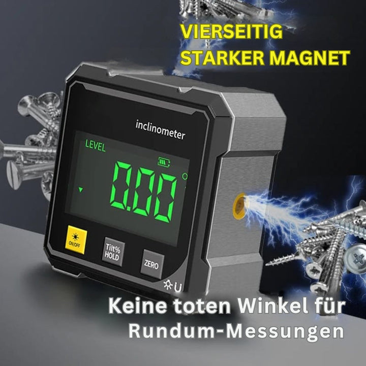 MagPro - 4-Seitiger Magnetischer Digitaler Winkelmesser Mit Laser