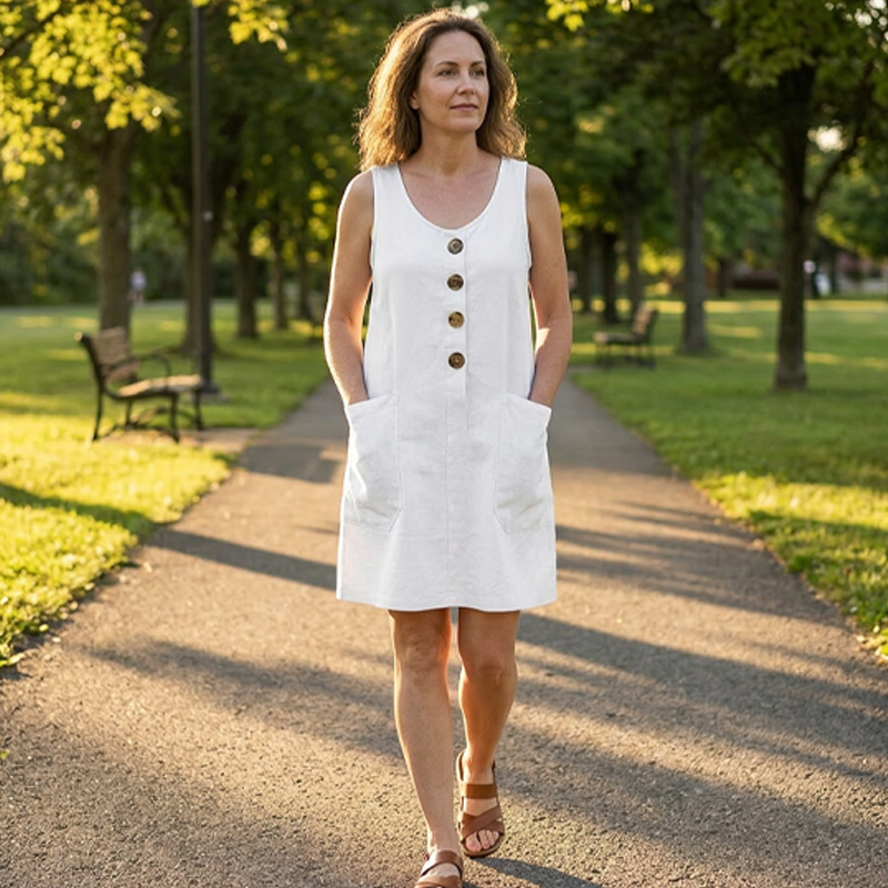 Yenifer – Ärmelloses Minikleid Mit Taschen