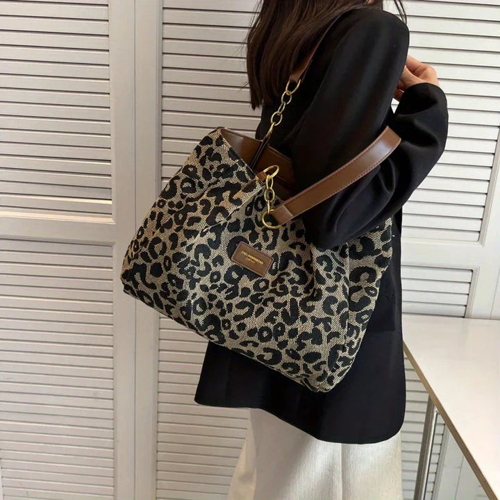 Leonora - Leopard Charm Tote Tasche