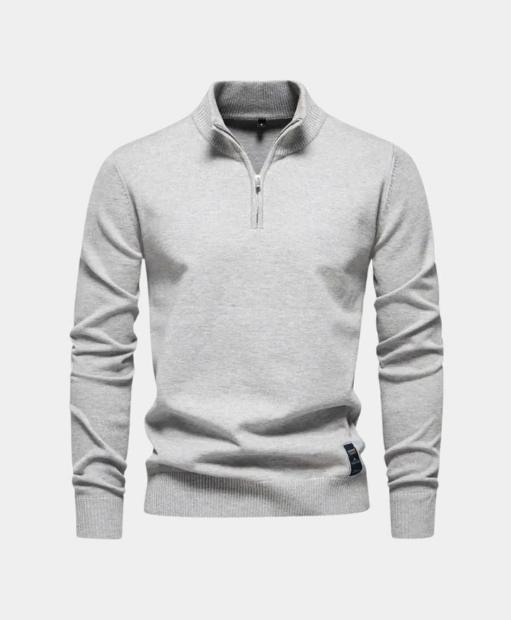 Stoyan – Strick Pullover Mit Halbem Reißverschluss