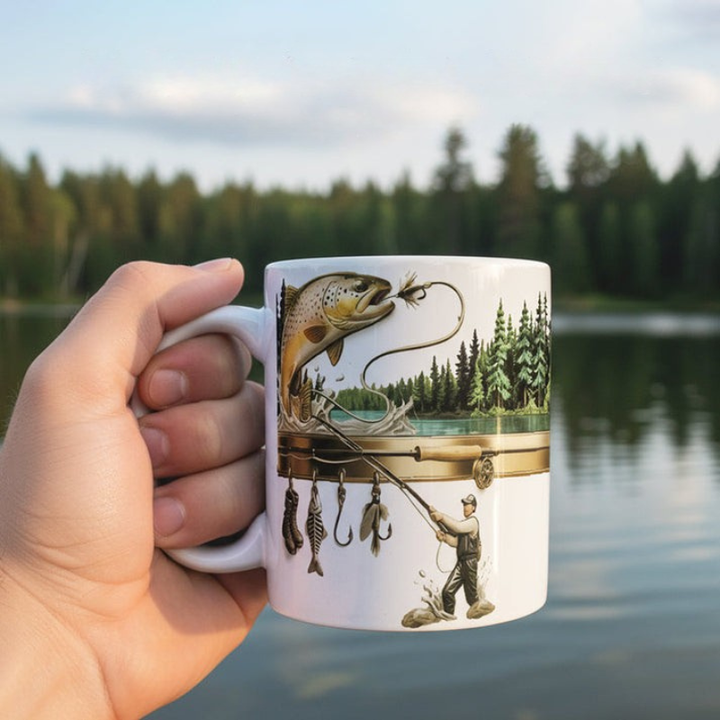 TackleMug – Kaffeetasse mit Angelmotiv