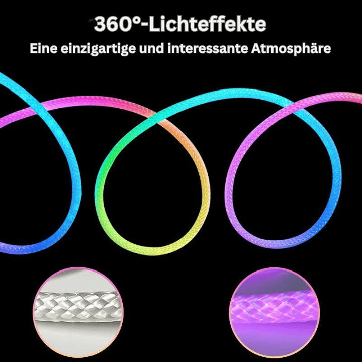 LumiRope - 360-Grad Klug RGB Flexibles Silikonlicht