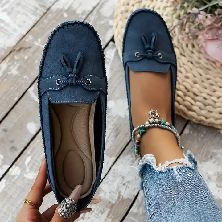 Patamon - Bequeme Slipper Mit Zarten Vintage Schleifen