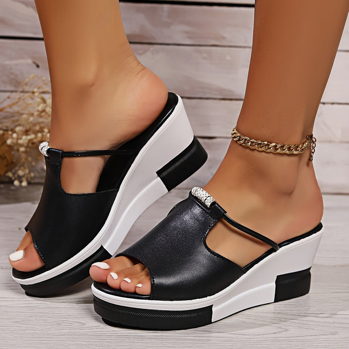 Ronya – Bequeme Keilabsatzsandalen