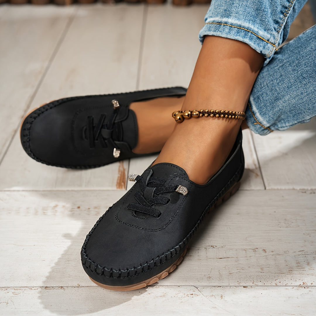 Zakiya – Bequeme Schnür Loafer Aus Wildleder