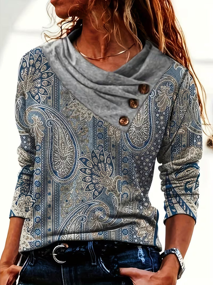 Vinja – Oberteil Mit Rollkragen Und Paisley-Muster