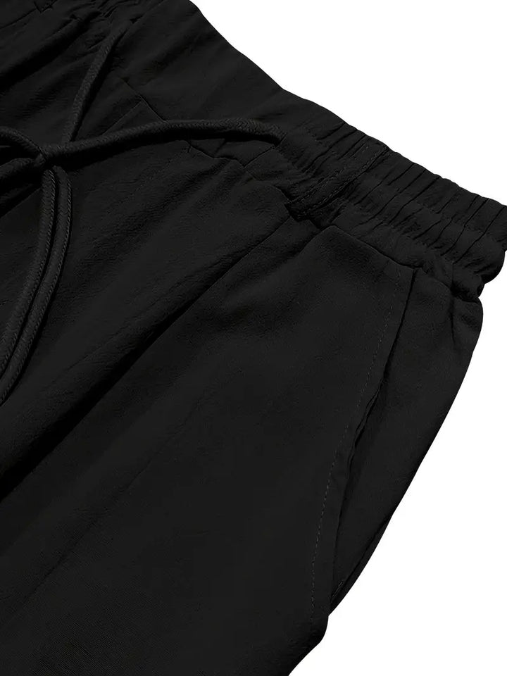 Nichols – Locker Sitzende Hose Aus Leinen Mit Kordelzug