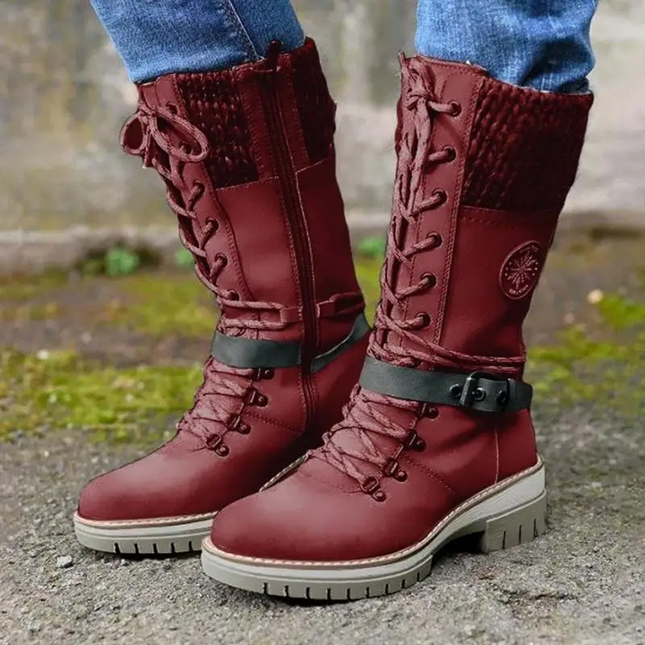 Carolina – Seitlichem Reißverschluss Twist-Stiefel