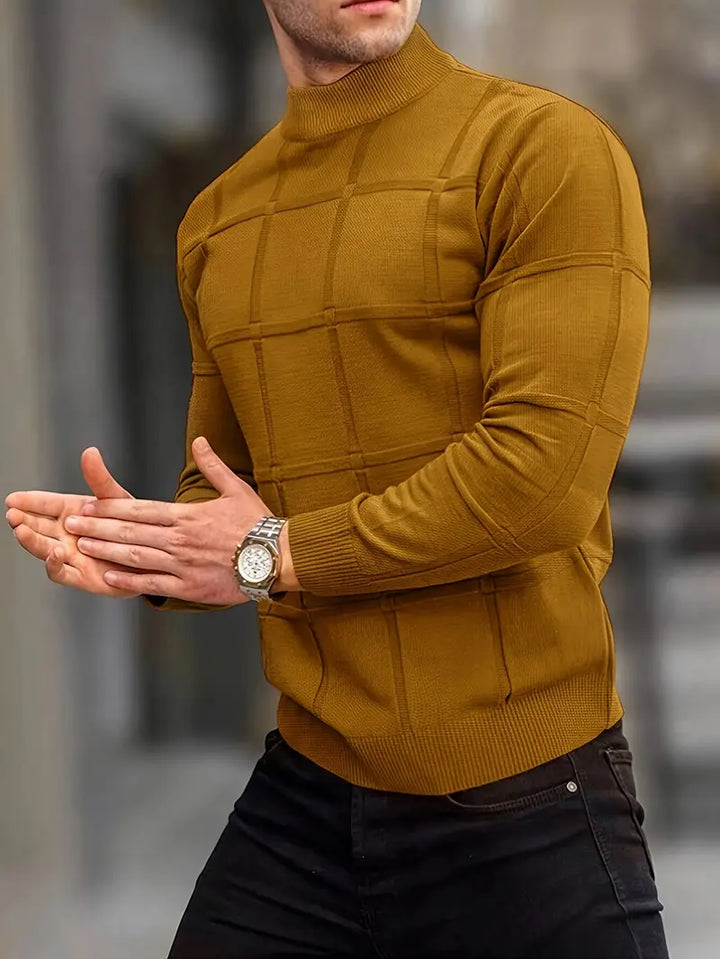 Nunzio - Komfortabel Gestrickt Rollkragen Pullover