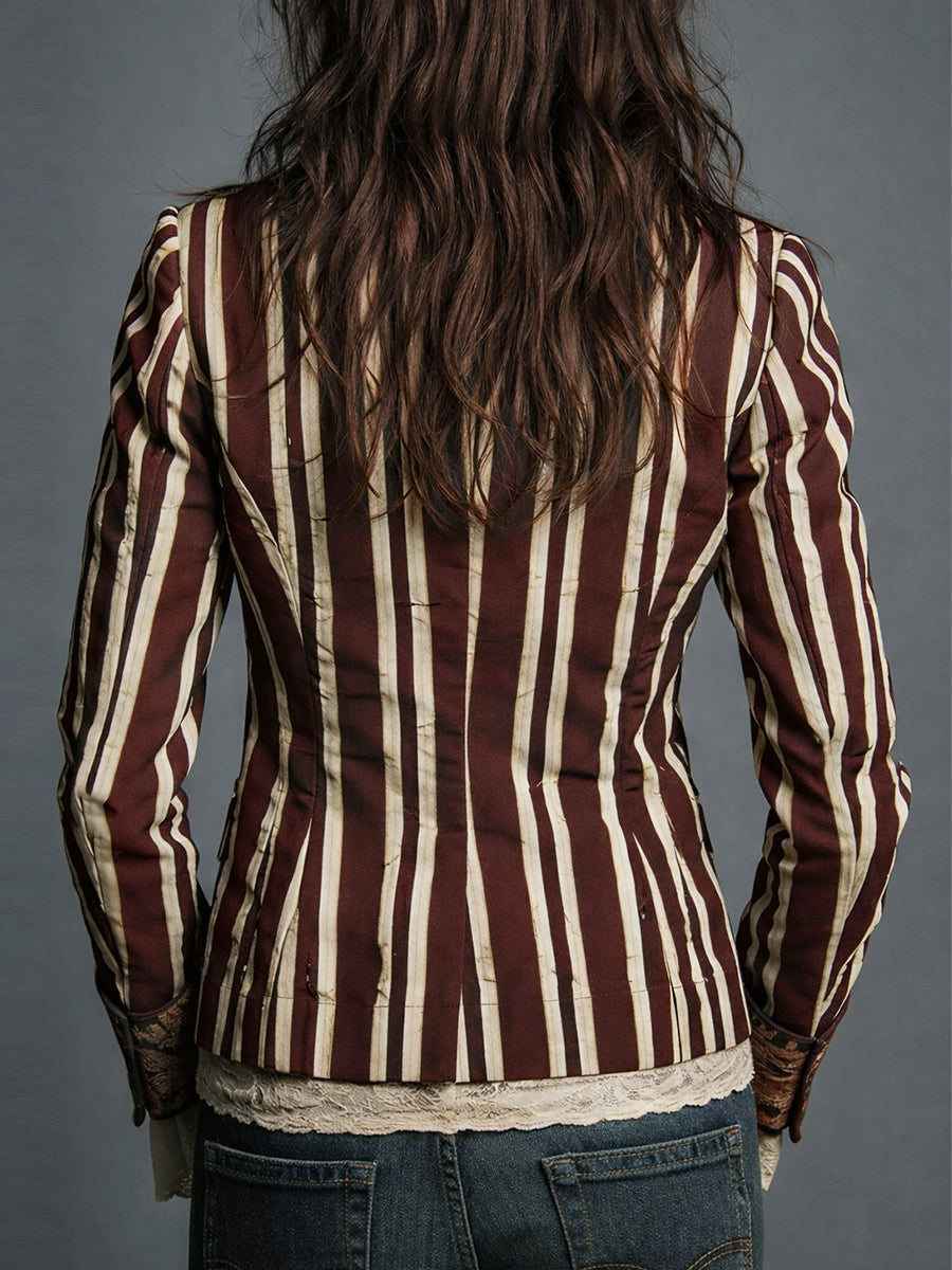 Shalisa – Blazer im Bohemian-Stil mit Streifen