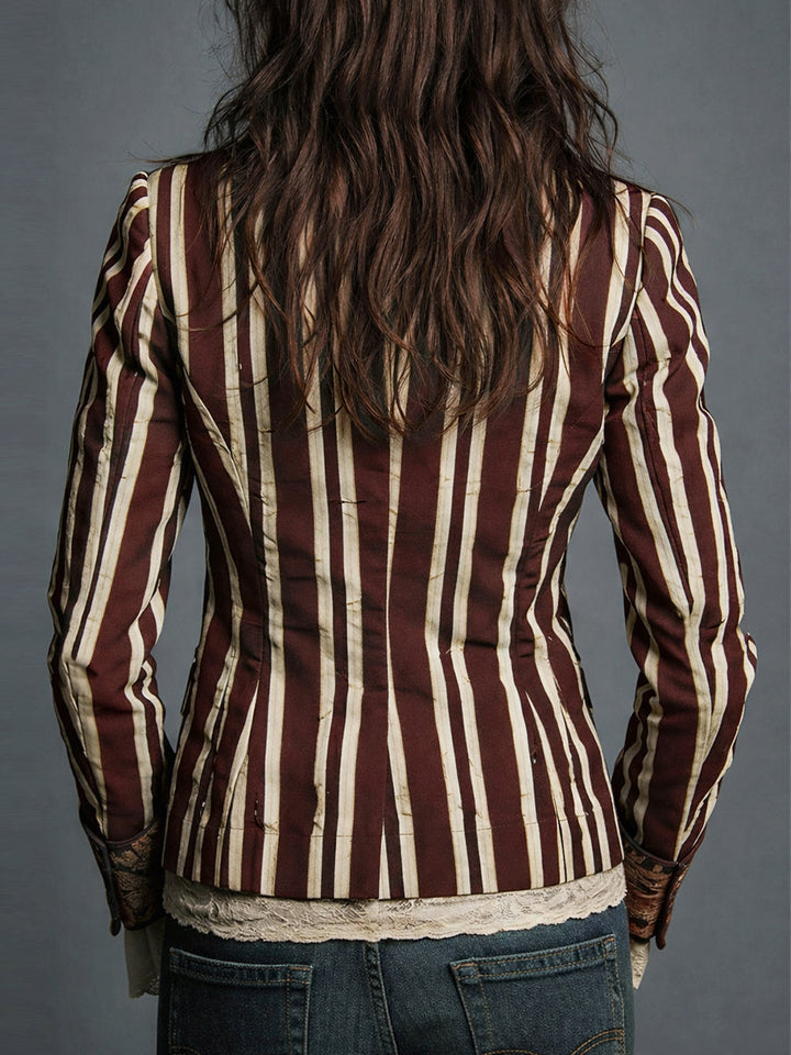 Shalisa – Blazer im Bohemian-Stil mit Streifen