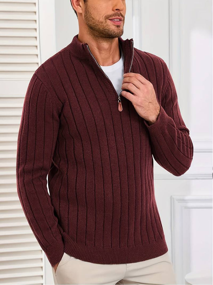 Yedidya - Lässiger Langarm Strick Pullover