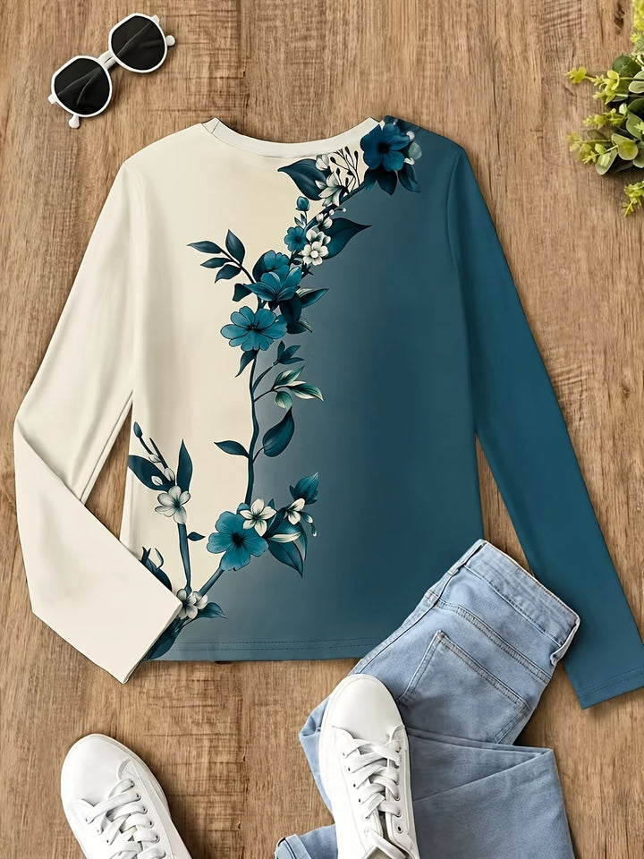 Vanina - Langärmliges Hemd Mit Blumenmuster