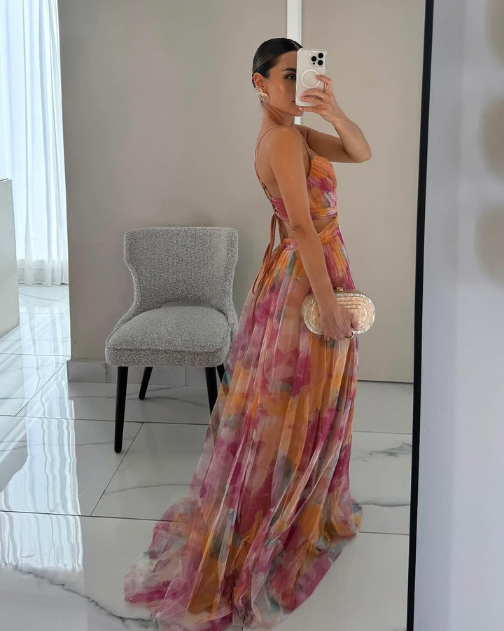 Tunika – Maxikleid Mit Blumenmuster