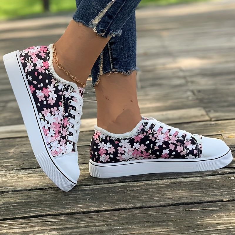 Bristy – Schnürschuhe Mit Blumenmuster