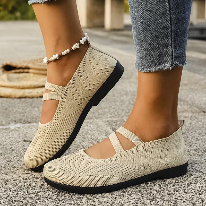 Kethryn – Mary Jane Slipper Aus Strick