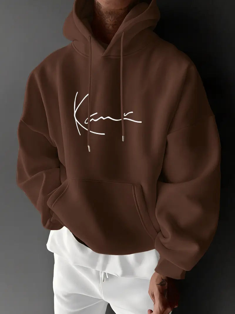 Jayasuriya – Bequemer Kapuzenpullover Mit Unterschrift Aufdruck