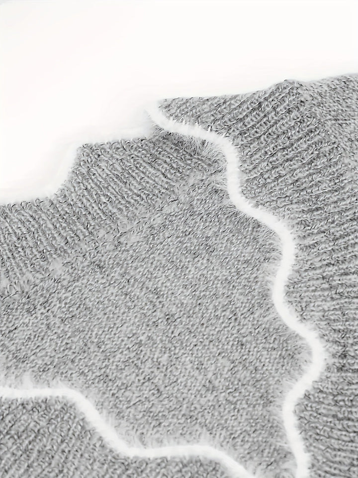 Arknelle - Lässiger Langarm Pullover Mit Kontrastdetails