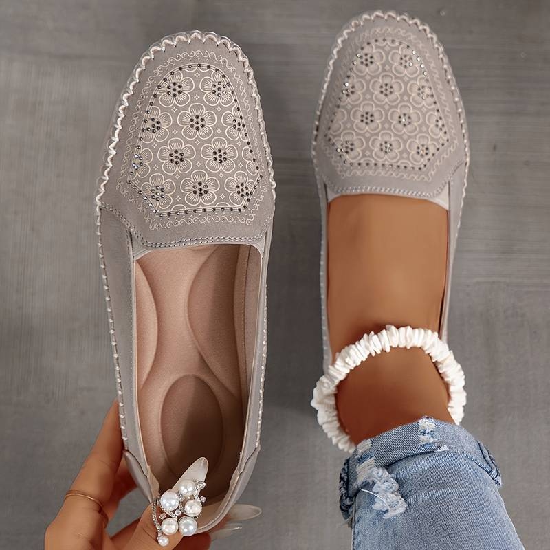 Orital - Vintage Halbschuh Mit Ziernähten